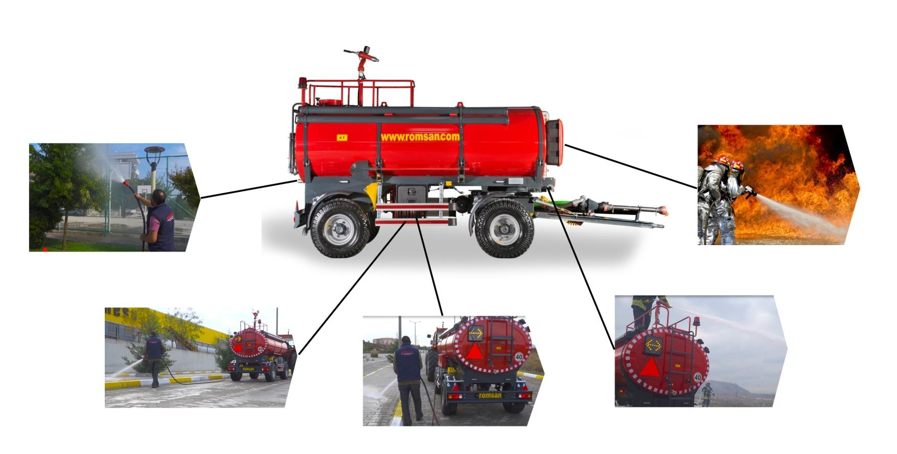Cisterna Romsan cu tun de apa pentru stingerea incendiilor